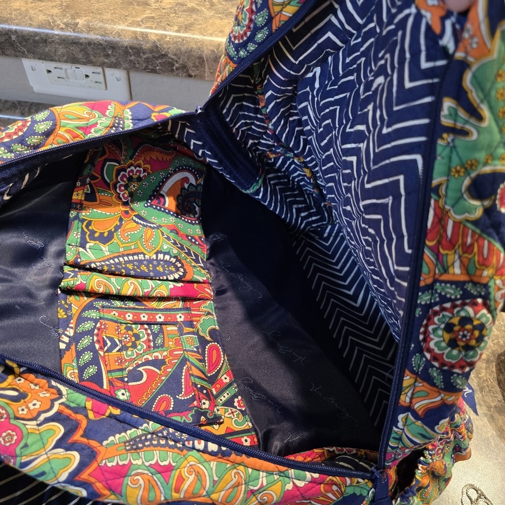 Vera Bradley Backpack Venetian Paisley Campus Backpack - Picture 3 of 10